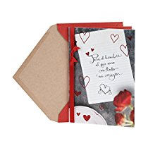 Hallmark Vida Spanish Romantic Valentine's Day Greeting Card for Him (Love Note)